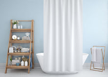 Afbeelding in Gallery-weergave laden, Zethome - Douchegordijn - Badkamer Gordijn - Shower Curtain - Waterdicht - Een stuk - Sneldrogend en Anti Schimmel -Wasbaar en Duurzaam -0010 Wit