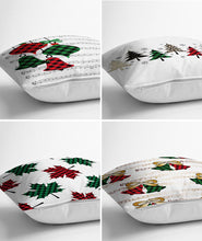 Afbeelding in Gallery-weergave laden, Zethome - Kussenhoes Kerstpatroon - 43x43 cm - Set 4 Pieces - Kussenhoezen - Dubbelzijdig bedrukt - Soft Touch - Christmas