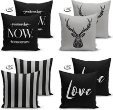 Afbeelding in Gallery-weergave laden, Zethome - Kussenhoes Kerstpatroon - 43x43 cm - Set 4 Pieces - Kussenhoezen - Dubbelzijdig bedrukt - Soft Touch - Christmas