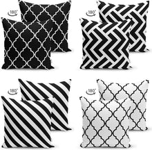 Afbeelding in Gallery-weergave laden, Zethome - Kussenhoes Kerstpatroon - 43x43 - Set 4 Pieces - Kussenhoezen - Dubbelzijdig bedrukt - Soft Touch - Decoratief zigzagpatroon Ogea