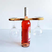 Afbeelding in Gallery-weergave laden, Zethome Olijfhouten Wijnfleshouder , Flessenhouder Wijn , Houten Flessenhouder Wijnrek, glazen rek