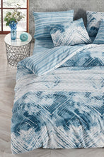 Load image into Gallery viewer, Zethome Dekbedovertrek - (160x220) - 1 Kussenslopen - (50x70) - Eenpersoons - Blauw
