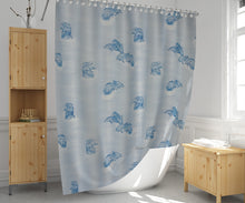 Afbeelding in Gallery-weergave laden, Zethome 7085 110x200 cm - Blauw- Badkamer Gordijn - Waterdicht - Sneldrogend - Anti Schimmel -Wasbaar