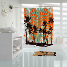 Afbeelding in Gallery-weergave laden, Zethome Hawai Sun - Douchegordijn 180x200 cm - Badkamer Gordijn - Shower Curtain - Waterdicht - Sneldrogend en Anti Schimmel -Wasbaar en Duurzaam