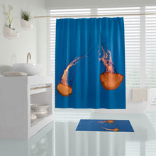 Afbeelding in Gallery-weergave laden, Zethome Jellyfish - Douchegordijn - 180x200 cm - Badkamer Gordijn - Shower Curtain - Waterdicht - Sneldrogend en Anti Schimmel - Wasbaar en Duurzaam