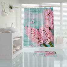 Afbeelding in Gallery-weergave laden, Zethome Lilac - Douchegordijn 180x200 cm - Bloemenpatroon - Digitale Print - Badkamer Gordijn - Shower Curtain - Waterdicht - Sneldrogend en Anti Schimmel -Wasbaar - Duurzaam