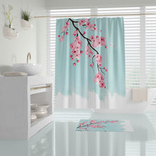 Afbeelding in Gallery-weergave laden, Zethome - Sakura - Douchegordijn - Badkamer Gordijn - Shower Curtain - Waterdicht - 1x180X200 - Een Stuk - Sneldrogend en Anti Schimmel -Wasbaar en Duurzaam
