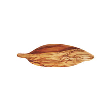 Afbeelding in Gallery-weergave laden, Zethome | Olijfhouten Rustieke ondiepe plaat | Olijfbladvormige plaat