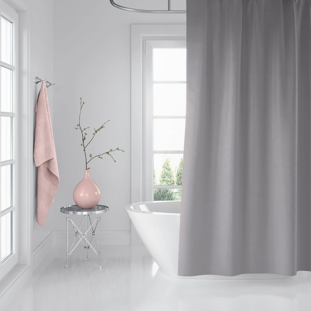 Zethome - Douchegordijn - Badkamer Gordijn - Shower Curtain - Waterdicht - Een stuk - Sneldrogend en Anti Schimmel -Wasbaar en Duurzaam -0010 Grijs