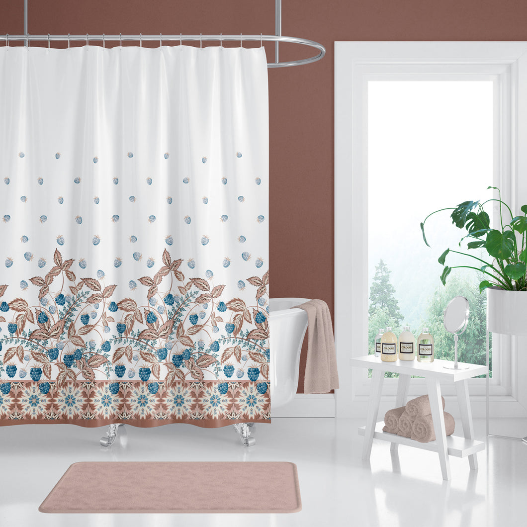 Zethome - Douchegordijn 180x200 cm - Polyester - Badkamer Gordijn - Shower Curtain - Sneldrogend en Anti Schimmel -Wasbaar en Duurzaam - 10931