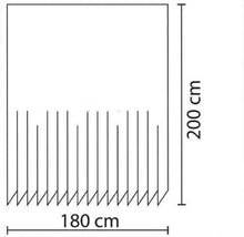 Load image into Gallery viewer, Zethome Douchegordijn 4954 Mix 110x200 cm - Badkamer Gordijn - Waterdicht - Sneldrogend - Anti Schimmel -Wasbaar
