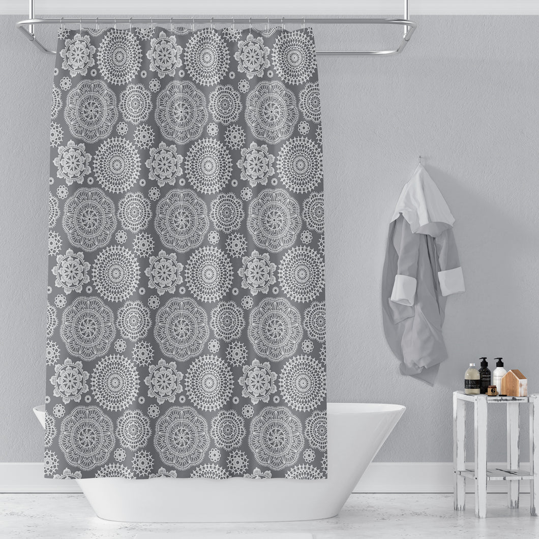 Zethome - Douchegordijn 180x200 cm - Polyester - Badkamer Gordijn - Shower Curtain - Sneldrogend en Anti Schimmel -Wasbaar en Duurzaam - 2882