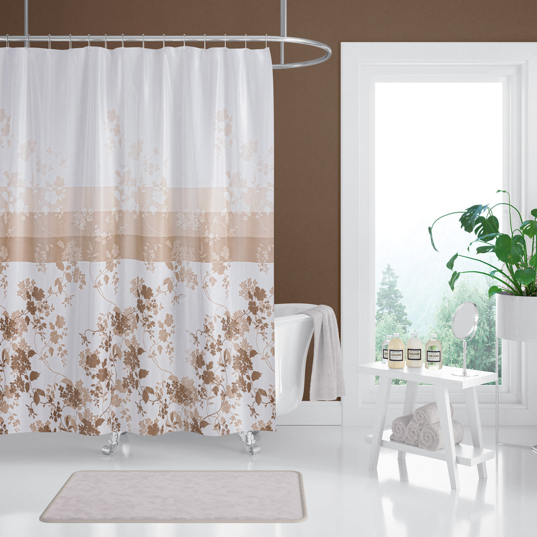 Zethome - Douchegordijn - Badkamer Gordijn - Shower Curtain - Waterdicht -  Een Stuk - Sneldrogend en Anti Schimmel -Wasbaar en Duurzaam - 4131