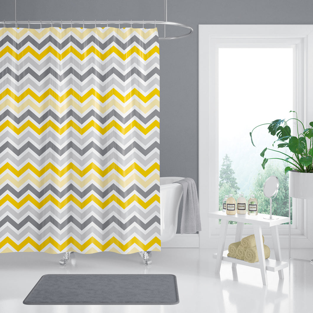 Zethome - Douchegordijn - Badkamer Gordijn - Shower Curtain - Waterdicht -  Een Stuk - Sneldrogend en Anti Schimmel -Wasbaar en Duurzaam - 4597