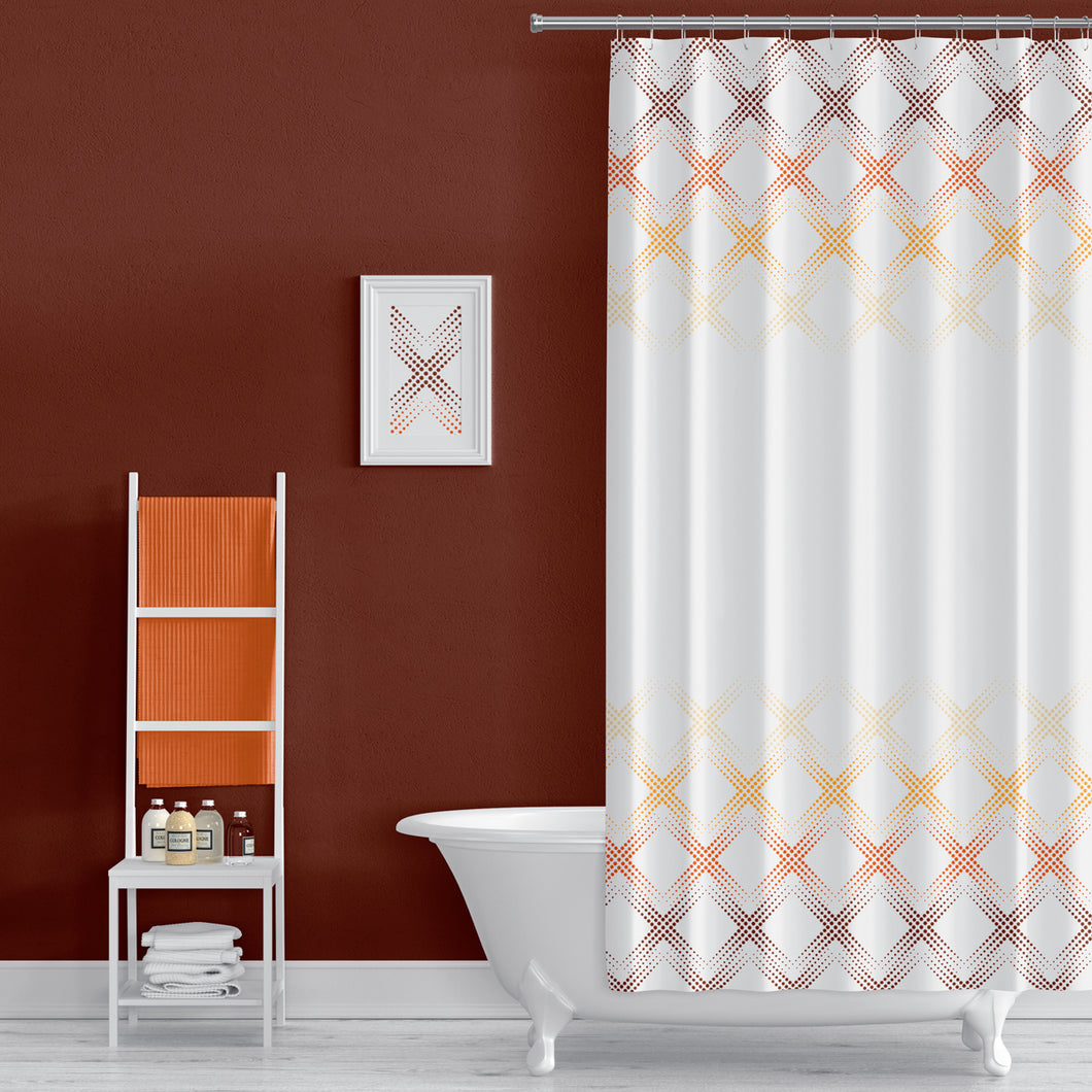 Zethome - Douchegordijn 180x200 cm - Polyester - Badkamer Gordijn - Shower Curtain - Waterdicht - Sneldrogend en Anti Schimmel -Wasbaar en Duurzaam - 4644