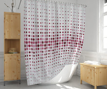 Load image into Gallery viewer, Zethome - Douchegordijn - Badkamer Gordijn - Shower Curtain - Waterdicht -  Een Stuk - Sneldrogend en Anti Schimmel -Wasbaar en Duurzaam - Blauw Circle - 4961 Roze
