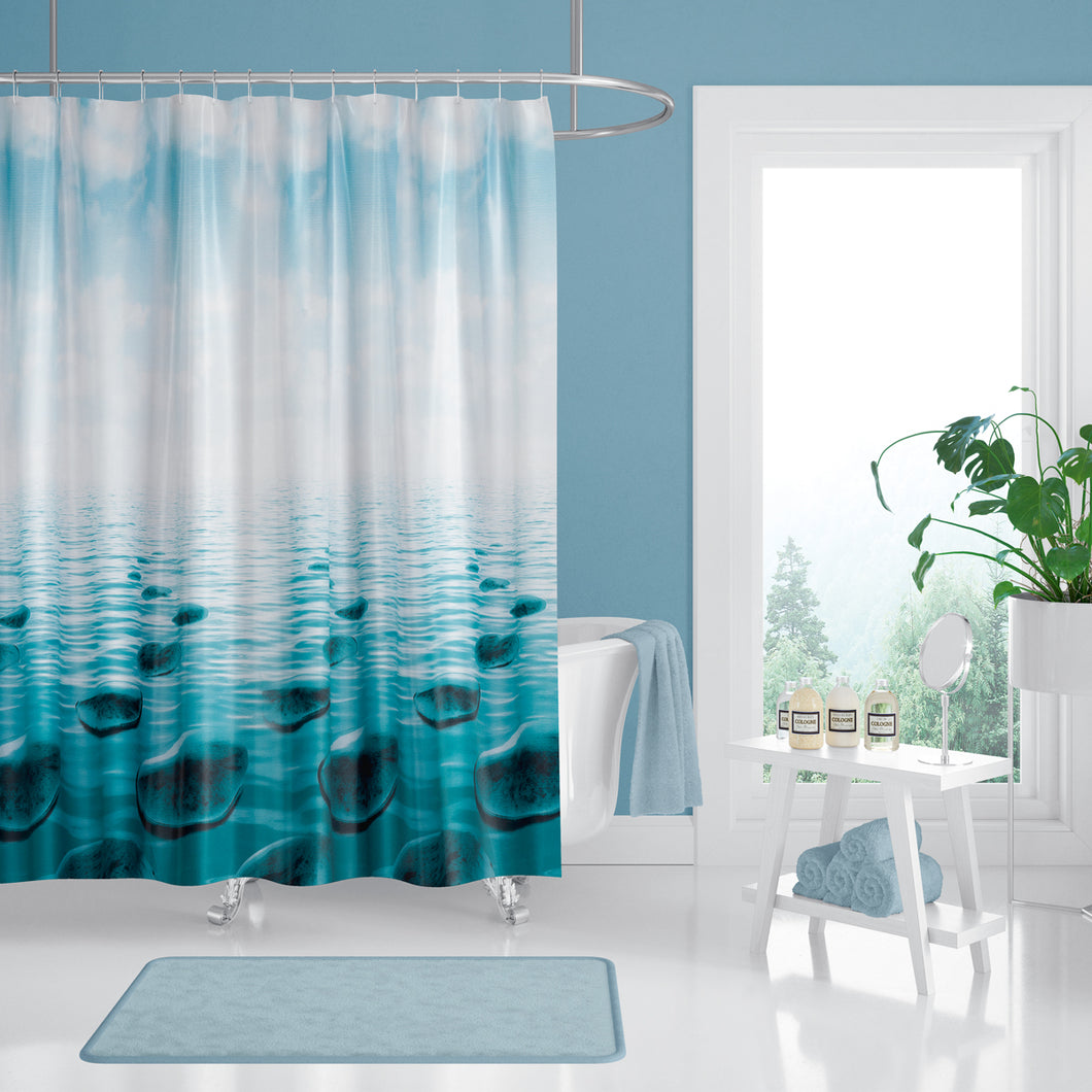 Zethome - Douchegordijn - Badkamer Gordijn - Shower Curtain - Waterdicht - Een stuk - Sneldrogend en Anti Schimmel -Wasbaar en Duurzaam - 5075