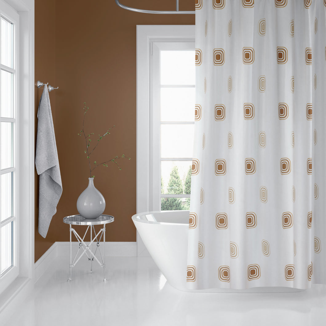 Zethome - Douchegordijn - Badkamer Gordijn - Shower Curtain - Waterdicht -  Een Stuk - Sneldrogend en Anti Schimmel -Wasbaar en Duurzaam - 6969