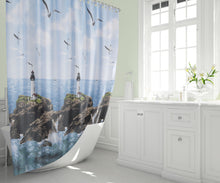 Load image into Gallery viewer, Zethome - Douchegordijn - Badkamer Gordijn - Shower Curtain - Waterdicht - Een stuk - Sneldrogend en Anti Schimmel -Wasbaar en Duurzaam - 9298
