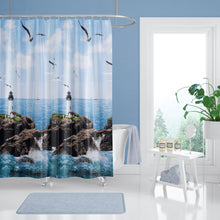 Afbeelding in Gallery-weergave laden, Zethome - Douchegordijn - Badkamer Gordijn - Shower Curtain - Waterdicht - Een stuk - Sneldrogend en Anti Schimmel -Wasbaar en Duurzaam - 9298
