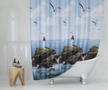 Load image into Gallery viewer, Zethome - Douchegordijn - Badkamer Gordijn - Shower Curtain - Waterdicht - Een stuk - Sneldrogend en Anti Schimmel -Wasbaar en Duurzaam - 9298
