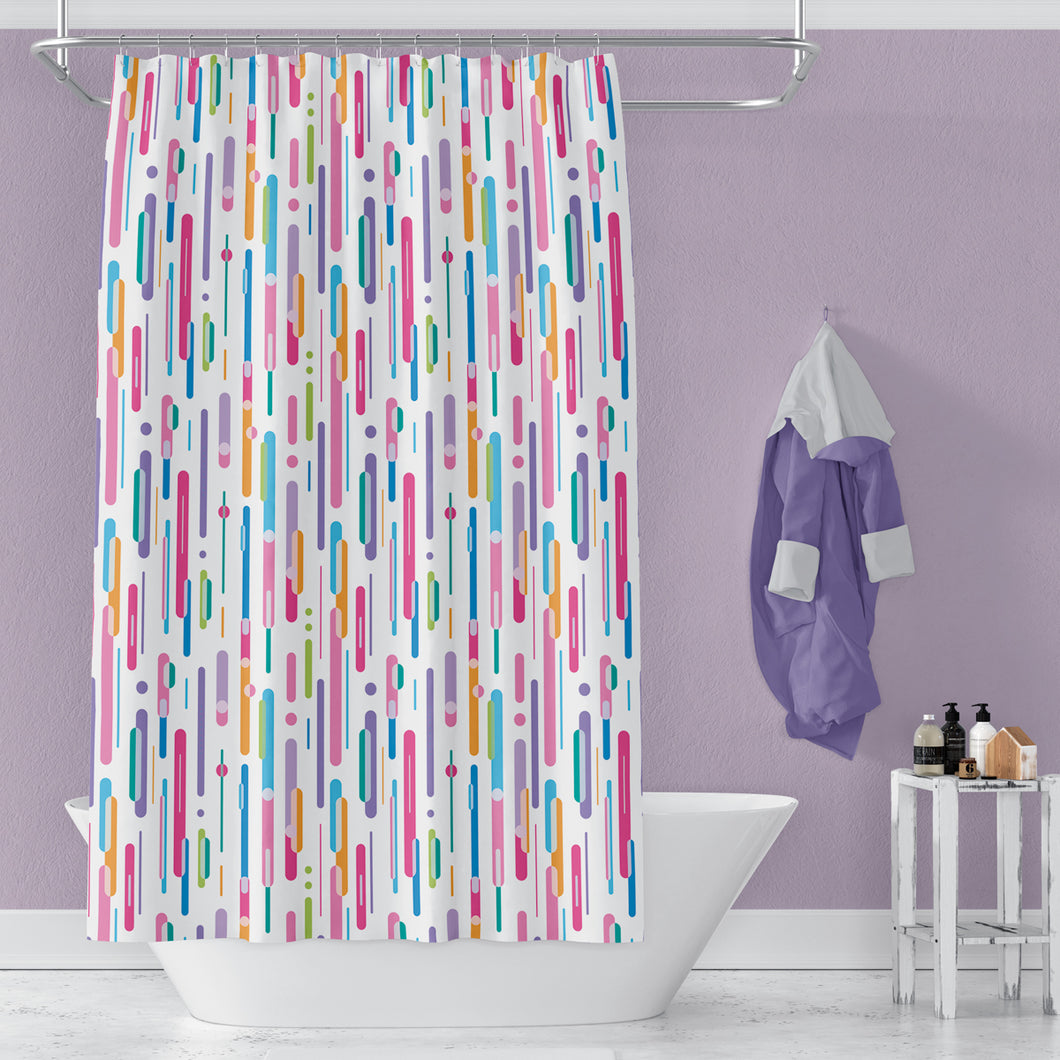 Zethome - Douchegordijn - Badkamer Gordijn - Shower Curtain - Waterdicht - 1x100X200 - Een Stuk - Sneldrogend en Anti Schimmel -Wasbaar en Duurzaam - 9385