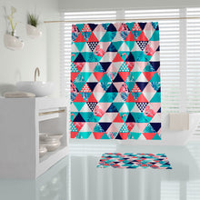 Afbeelding in Gallery-weergave laden, Zethome - Douchegordijn - Badkamer Gordijn - Shower Curtain - Waterdicht - 1x180X200 - Een Stuk - Sneldrogend en Anti Schimmel -Wasbaar en Duurzaam - Abstract
