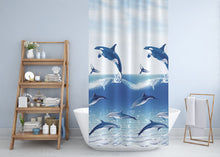 Load image into Gallery viewer, Zethome - Douchegordijn - Badkamer Gordijn - Shower Curtain - Waterdicht -  Een Stuk - Sneldrogend en Anti Schimmel -Wasbaar en Duurzaam - 9515
