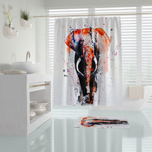 Afbeelding in Gallery-weergave laden, Zethome - Elephant - Douchegordijn - Badkamer Gordijn - Shower Curtain - Waterdicht - 1x180X200 - Een Stuk - Sneldrogend en Anti Schimmel -Wasbaar en Duurzaam
