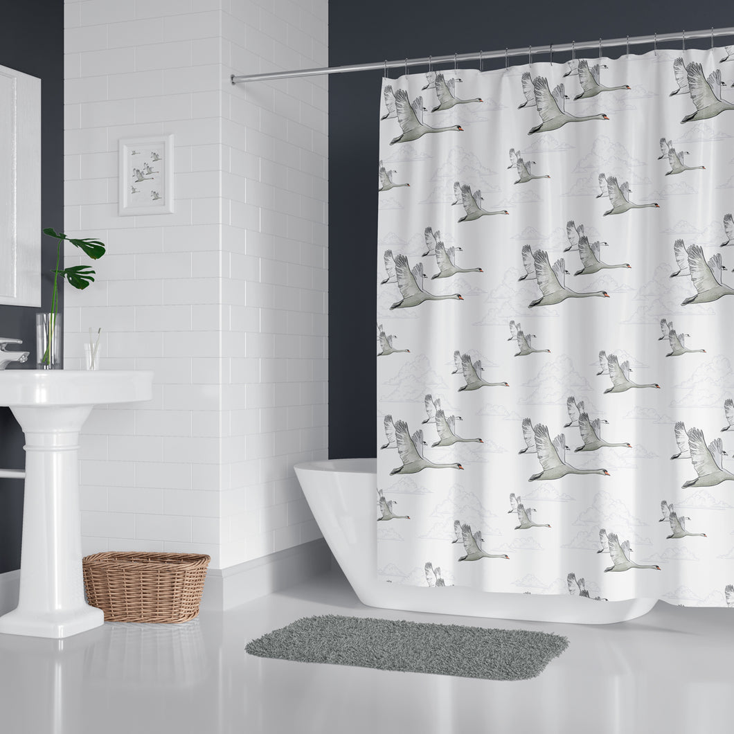 Zethome - Douchegordijn - Badkamer Gordijn - Shower Curtain - Waterdicht -  Een Stuk - Sneldrogend en Anti Schimmel -Wasbaar en Duurzaam - 6771