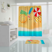 Afbeelding in Gallery-weergave laden, Zethome Summer - Douchegordijn 180x200 cm - Bloemenpatroon - Digitale Print - Badkamer Gordijn - Shower Curtain - Waterdicht - Sneldrogend en Anti Schimmel -Wasbaar - Duurzaam
