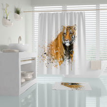 Load image into Gallery viewer, Zethome - Tiger - Douchegordijn - Badkamer Gordijn - Shower Curtain - Waterdicht - 1x180X200 - Een Stuk - Sneldrogend en Anti Schimmel -Wasbaar en Duurzaam
