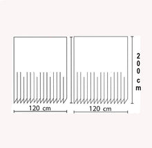 Afbeelding in Gallery-weergave laden, Zethome - Douchegordijn - Badkamer Gordijn - Shower Curtain - Waterdicht - Een stuk - Sneldrogend en Anti Schimmel -Wasbaar en Duurzaam - 6020
