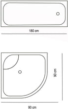 Afbeelding in Gallery-weergave laden, Zethome - Spa - Douchegordijn - Badkamer Gordijn - Shower Curtain - Waterdicht - 1x180X200 - Een Stuk - Sneldrogend en Anti Schimmel -Wasbaar en Duurzaam
